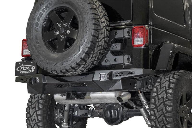 Load image into Gallery viewer, Addictive Desert Designs 17-18 Jeep JK Stealth Fighter HD Rear Bumper
