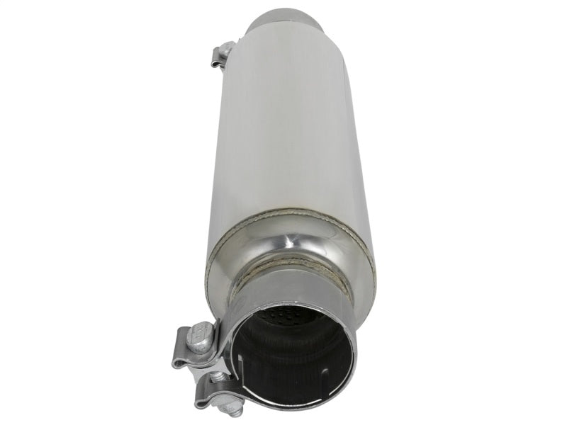 Load image into Gallery viewer, aFe MACH Force-Xp 304 Stainless Steel Resonator 2.5in Inlet/Outlet x 4in Dia x 15in Body x 19in L
