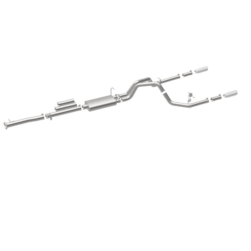 Load image into Gallery viewer, MagnaFlow Stainless Cat-Back Exhaust 2015 Chevy Silverado 2500HD 6.0L Dual Split Rear Exit 4in
