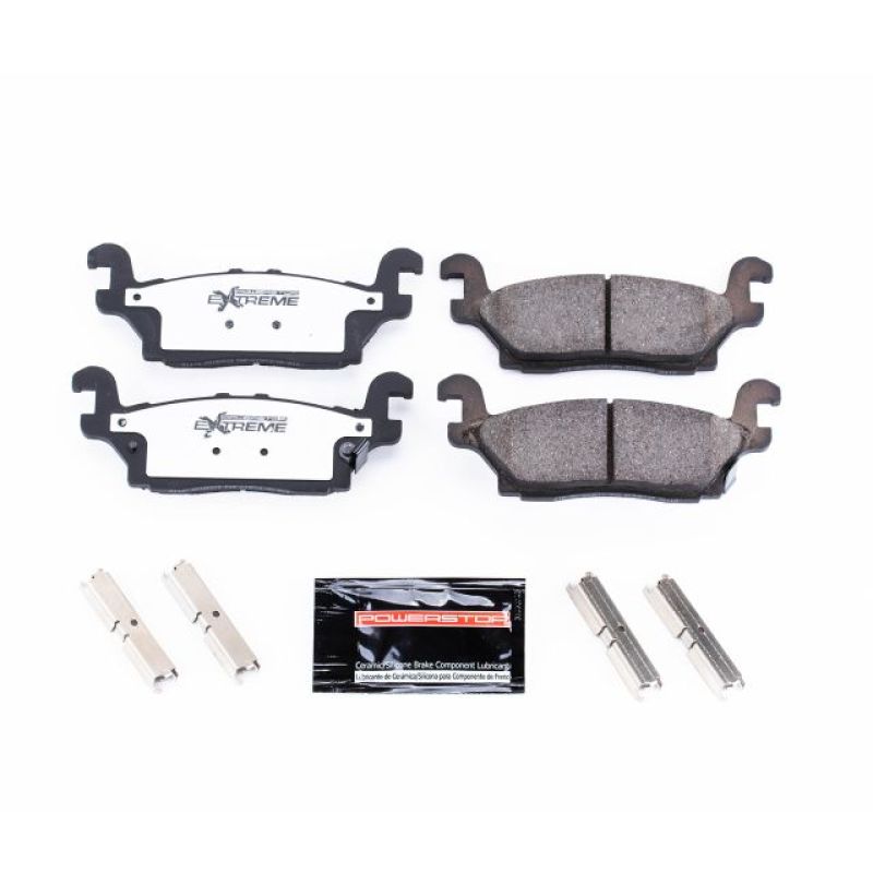 Load image into Gallery viewer, Power Stop 06-10 Hummer H3 Rear Z36 Truck &amp; Tow Brake Pads w/Hardware
