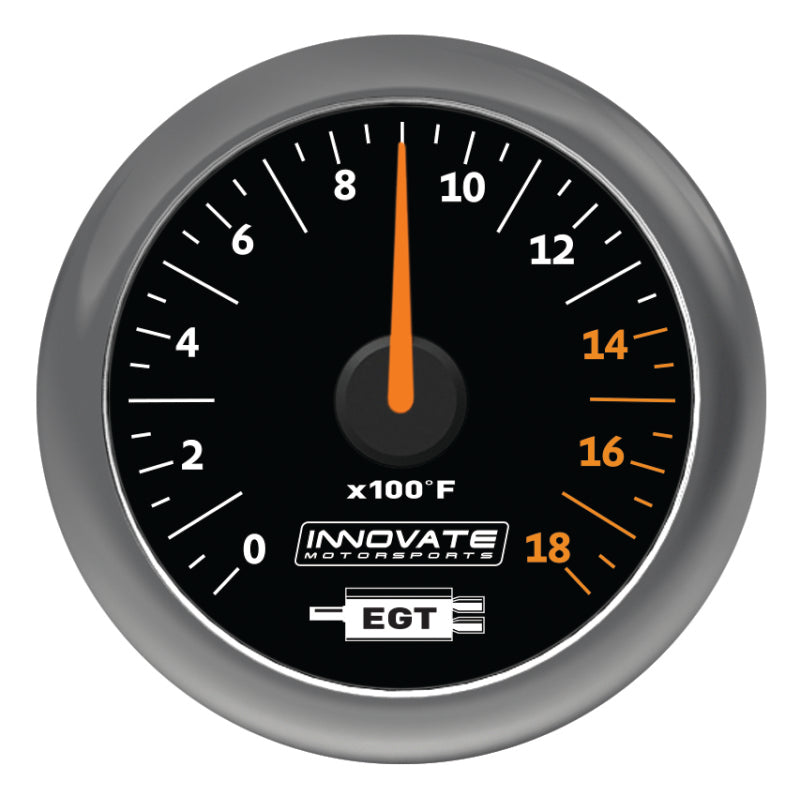 Load image into Gallery viewer, Innovate MTX Analog Exhaust Gas Temperature Gauge Kit - Black Dial
