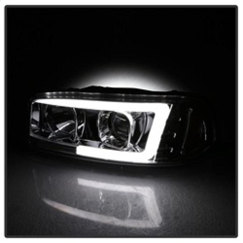 Load image into Gallery viewer, Spyder GMC Sierra 1500/2500/3500 99-06 V2 Projector Headlights - DRL - Chrome PRO-YD-CDE00V2-LB-C
