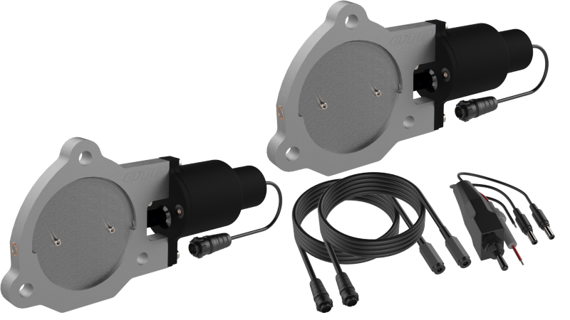 Load image into Gallery viewer, QTP 3.5in Bolt-On QTEC Dual Electric Cutout Valves - Pair
