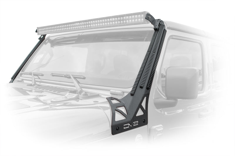 Load image into Gallery viewer, DV8 Offroad 2018+ JL/Gladiator Picatinny Rail A-Pillar Pod LED Light Mount
