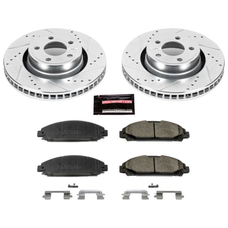Load image into Gallery viewer, Power Stop 15-19 Ford Mustang Front Z23 Evolution Sport Brake Kit
