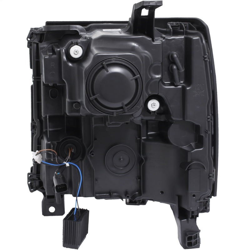 Load image into Gallery viewer, ANZO 16-17 Chevy Silverado 1500 Projector Headlights Plank Style Design Chrome w/ Amber

