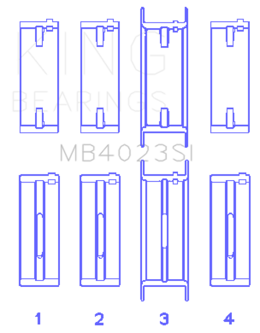 King Engine Bearings For FORD TAURUS V6 245CI/177CI/ Main Bearing