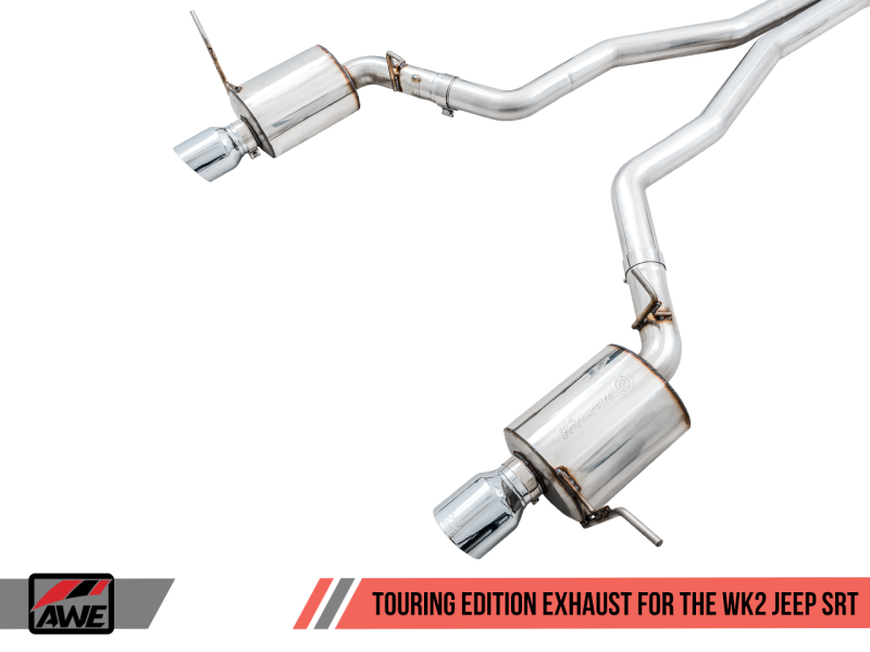 Load image into Gallery viewer, AWE Tuning 2020 Jeep Grand Cherokee SRT Touring Edition Exhaust - Chrome Silver Tips
