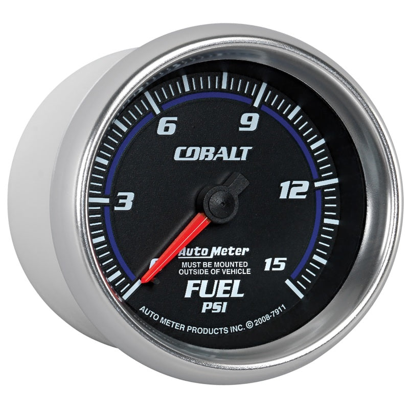 Load image into Gallery viewer, Autometer Cobalt 2-5/8in  Mechanical Fuel Pressure Gauge 0-15 PSI
