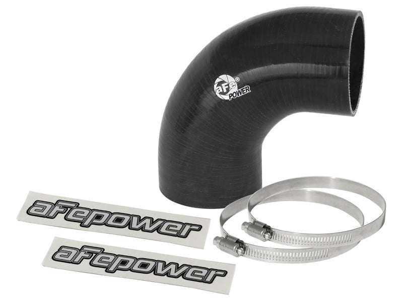 Load image into Gallery viewer, aFe Magnum FORCE CAI Univ. Silicone Coupling Kit (2.75in. ID / 3in. L) 90 Deg. Elbow Coupler - Black
