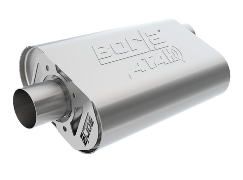 Load image into Gallery viewer, Borla CrateMuffler BBC 396/402/427 ATAK 2.5 inch ID Offset/Center 14in x 4.35in x 9in Oval Muffler
