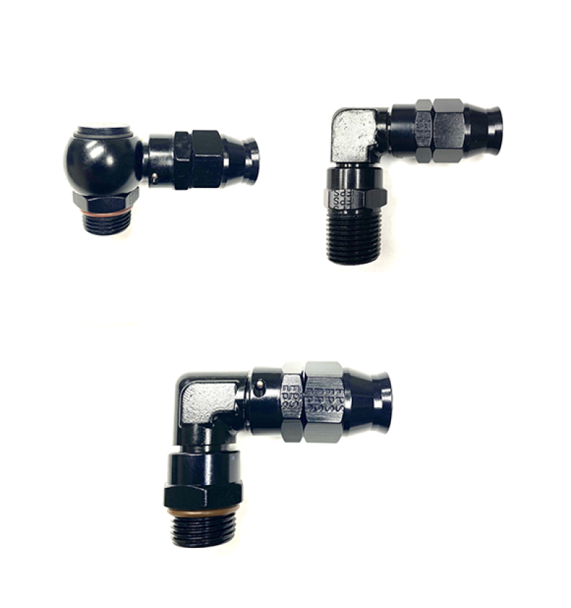 Load image into Gallery viewer, Fragola -8AN 90 Degree Real Street Hose End x -10AN Male ORB (7/8-14)

