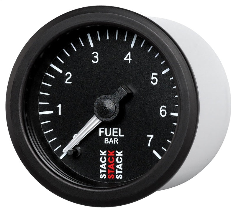 Load image into Gallery viewer, Autometer Stack 52mm 0-7 Bar M10 Male Pro Stepper Motor Fuel Pressure Gauge - Black
