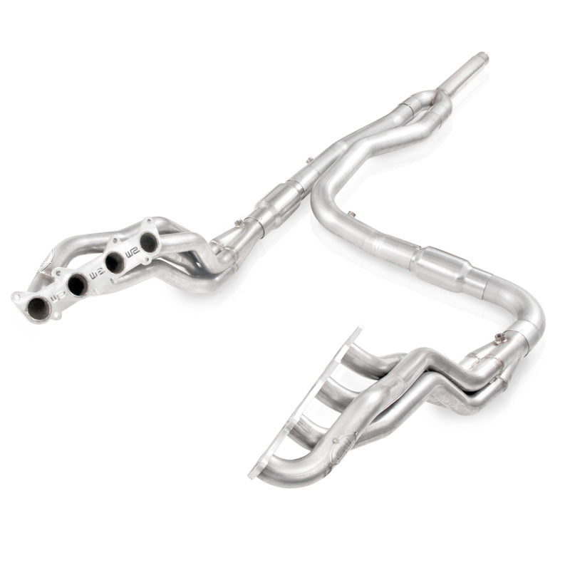Load image into Gallery viewer, Stainless Works 2011-14 F-150 5.0L 1-7/8in Primaries 3in High-Flow Cats Y-Pipe
