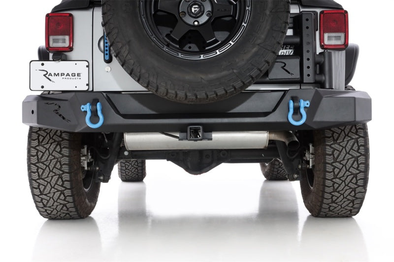 Load image into Gallery viewer, Rampage 07-18 Jeep Wrangler JK (Incl. Unlimited) Trail Guard Tire Carrier - Black
