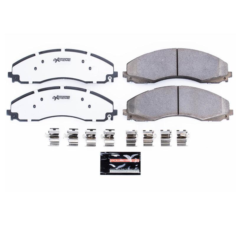 Load image into Gallery viewer, Power Stop 17-19 Ford F-450 Super Duty Front Z36 Truck &amp; Tow Brake Pads w/Hardware
