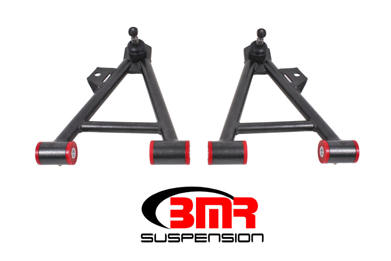 Load image into Gallery viewer, BMR 94-04 Mustang Lower Non-Adj. A-Arms (Coilover Only) w/ Tall Ball Joint (Poly) - Black Hammertone
