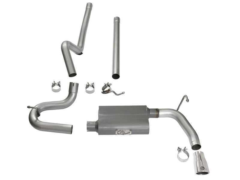 Load image into Gallery viewer, aFe Scorpion 2-1/2in Aluminized Steel Cat Back Exhaust 07-17 Jeep Wrangler V6-3.6/3.8L (4 Dr)
