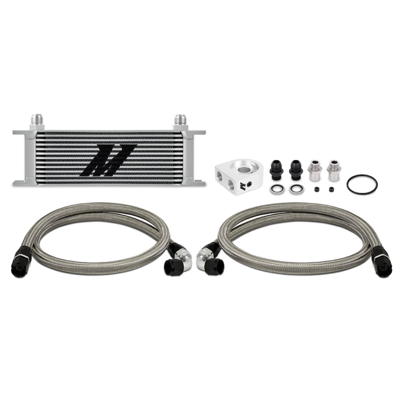 Load image into Gallery viewer, Mishimoto Universal 13 Row Oil Cooler Kit (Silver)
