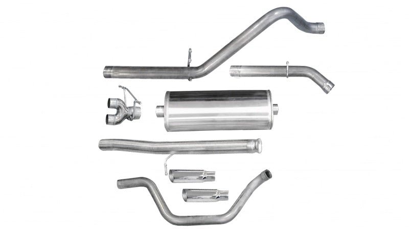 Load image into Gallery viewer, Corsa 2010-2013 Chevrolet Silverado Ext. Cab/Std. Bed 1500 4.8L V8 Polished Sport Cat-Back Exhaust
