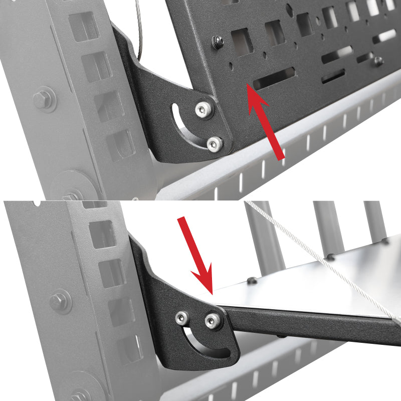 Load image into Gallery viewer, Go Rhino XRS Accessory Gear Table for Full-Sized Trucks (Mounts to 5952000T) - Tex. Blk
