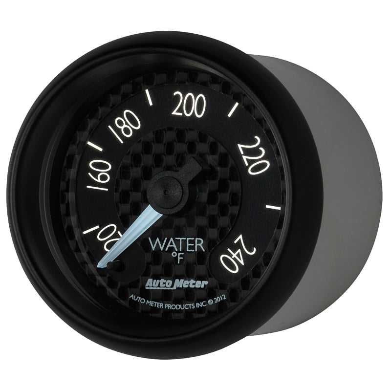 Load image into Gallery viewer, Autometer GT Series 52mm Mechanical 120-240 Deg F Water Temperature Gauge
