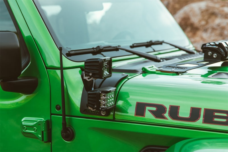 Load image into Gallery viewer, Rigid Industries 2018 Jeep JL - Cowl Mount Short Extension Arm Kit
