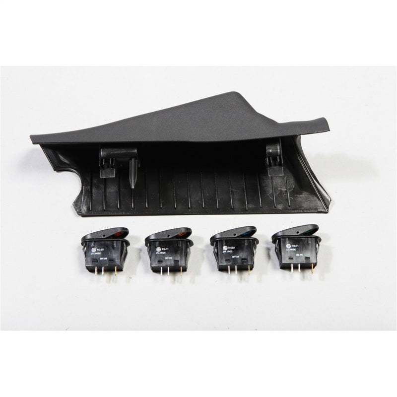 Load image into Gallery viewer, Rugged Ridge A-Pillar 4 Switch Pod Kit Black LHD 11-18 JK
