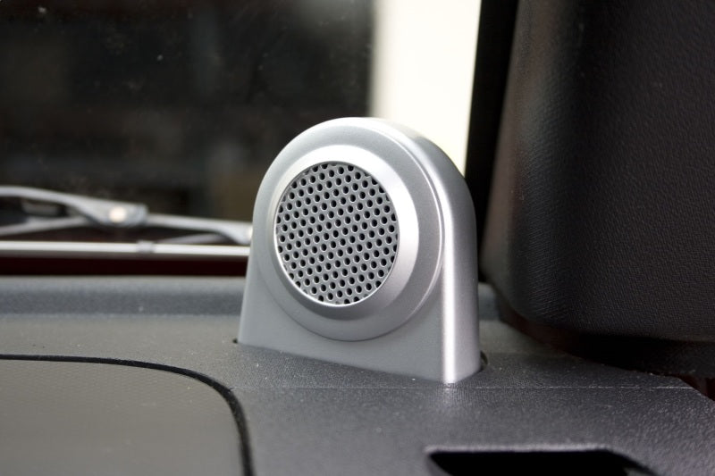 Load image into Gallery viewer, Rugged Ridge 07-10 Jeep Wrangler JK Silver Tweeter Speaker Enclosures
