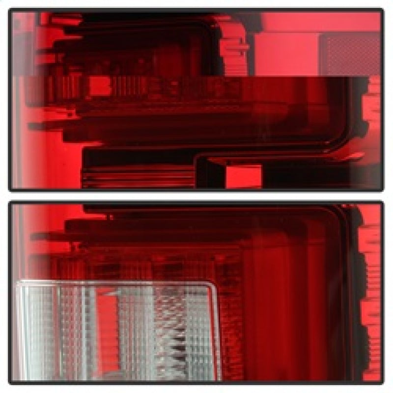 Load image into Gallery viewer, Spyder Ford F150 2015-2017 Light Bar LED Tail Lights - Red Clear ALT-YD-FF15015-LBLED-RC
