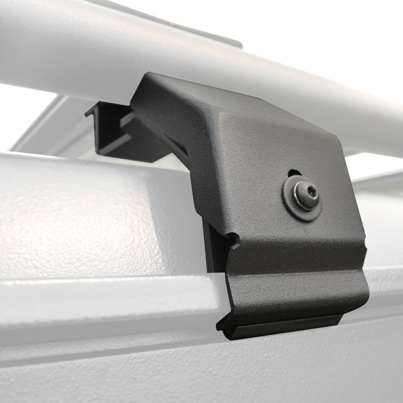 Load image into Gallery viewer, Go Rhino SRM Rack Rain Gutter Mount Kit - 4pc. (Mounts to Factory Rain Gutter/Drip Rail)
