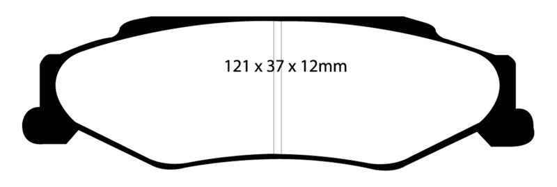 Load image into Gallery viewer, EBC 03-04 Cadillac XLR 4.6 Redstuff Rear Brake Pads
