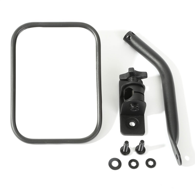Load image into Gallery viewer, Rugged Ridge 97-18 Jeep Wrangler Textured Black Rectangluar Quick Release Mirror
