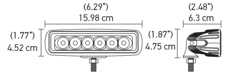 Load image into Gallery viewer, Hella Value Fit Mini 6in LED Light Bar - Spot
