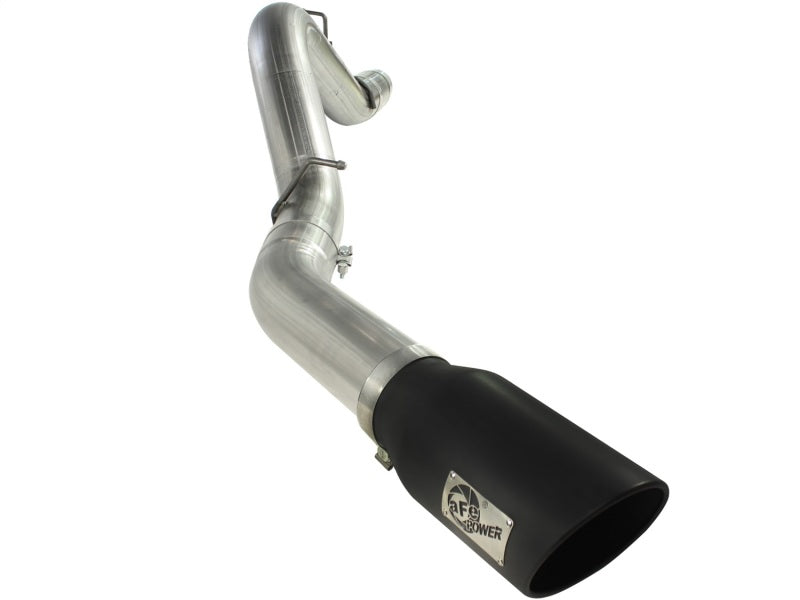 Load image into Gallery viewer, aFe MACHForce XP Exhaust 5in DPF-Back SS 11-13 GM Diesel Trucks V8-6.6L (td) (LML) (Blk Tip)
