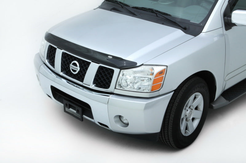 Load image into Gallery viewer, AVS 04-15 Nissan Armada High Profile Bugflector II Hood Shield - Smoke
