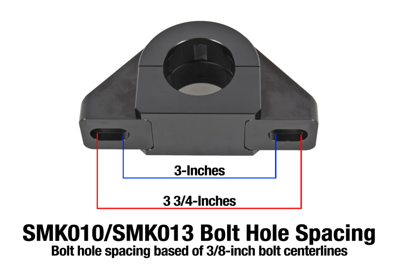 Load image into Gallery viewer, BMR Universal 1.375in Billet Aluminum Sway Bar Mount Mount (Delrin) - Black
