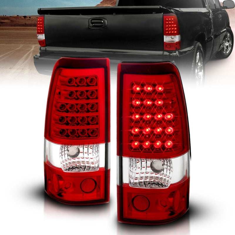 Load image into Gallery viewer, ANZO 2003-2006 Chevrolet Silverado 1500 LED Taillights Red/Clear
