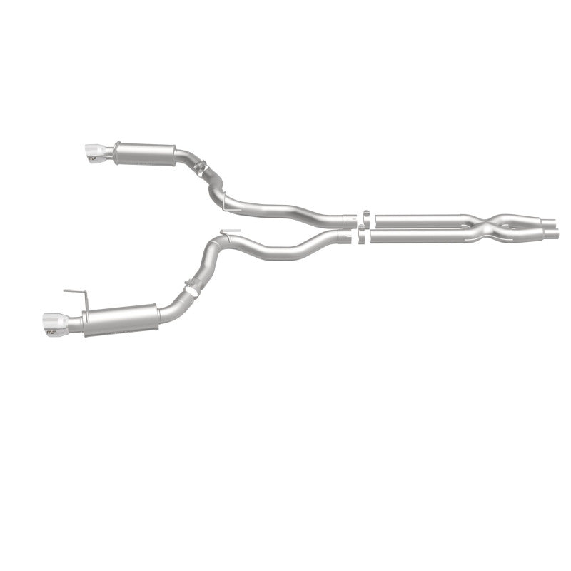 Load image into Gallery viewer, MagnaFlow Cat Back, SS, 3in, Competition, Dual Split Polished 4.5in Tips 2015 Ford Mustang GT V8 5.0
