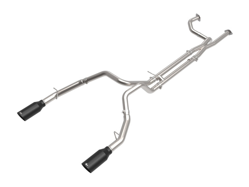 Load image into Gallery viewer, aFe Vulcan Series 3in 304SS Cat-Back Exhaust 21+ Ram 1500 TRX V8-6.2L w/ Black Tips
