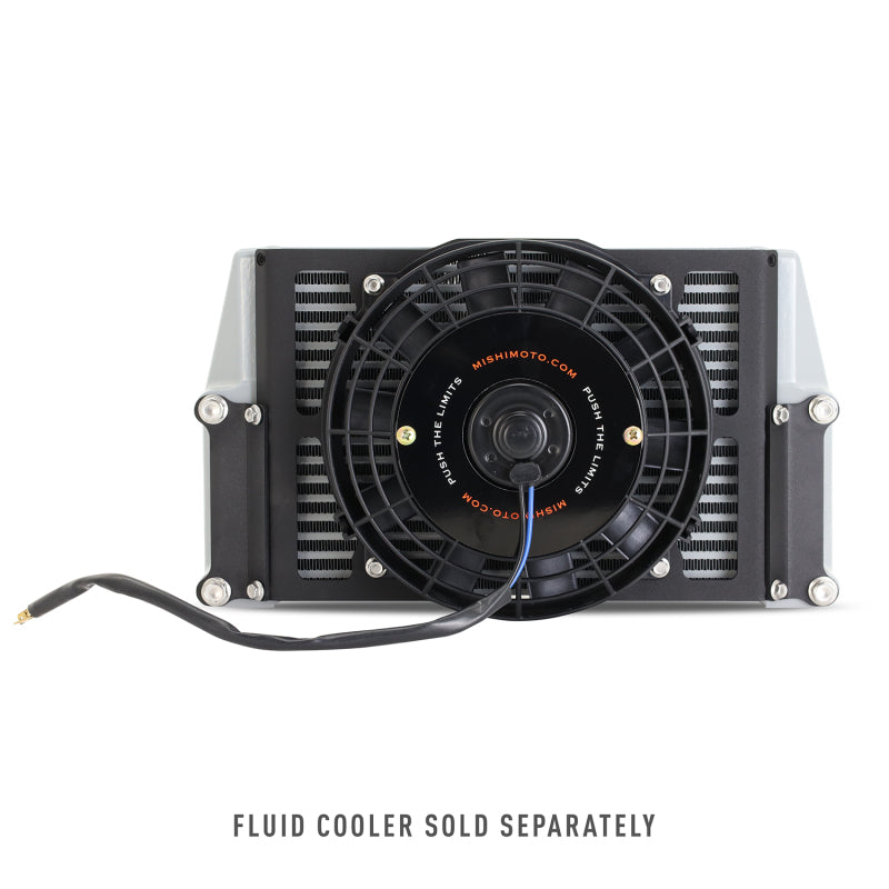 Load image into Gallery viewer, Mishimoto Heavy-Duty Oil Cooler - 10in. Same-Side Outlets - Silver
