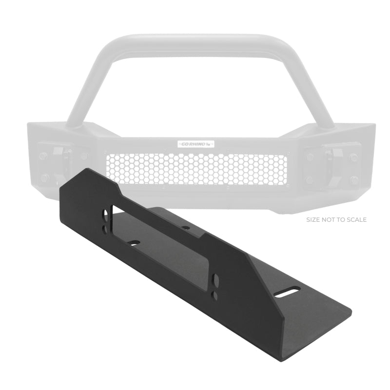 Load image into Gallery viewer, Go Rhino 07-20 Jeep Wrangler JL/JLU/JK/JKU/Gladiator JT Trailline Bumper Fairlead Mount Plate
