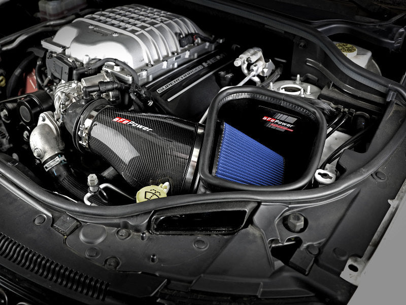 Load image into Gallery viewer, aFe Track Series Carbon Fiber Pro 5R AIS - 2018 Jeep Grand Cherokee Trackhawk (WK2) V8-6.2L(SC)
