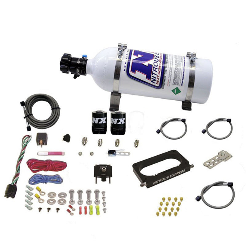 Load image into Gallery viewer, Nitrous Express 96-04 Ford Mustang Cobra/Mach 1 4 Valve Nitrous Kit (50-300HP) w/5lb Bottle
