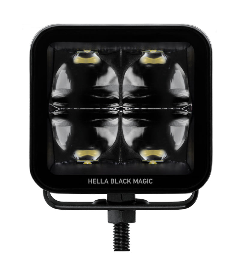 Load image into Gallery viewer, Hella Universal Black Magic 3.2in L.E.D. Cube Kit - Spot Beam
