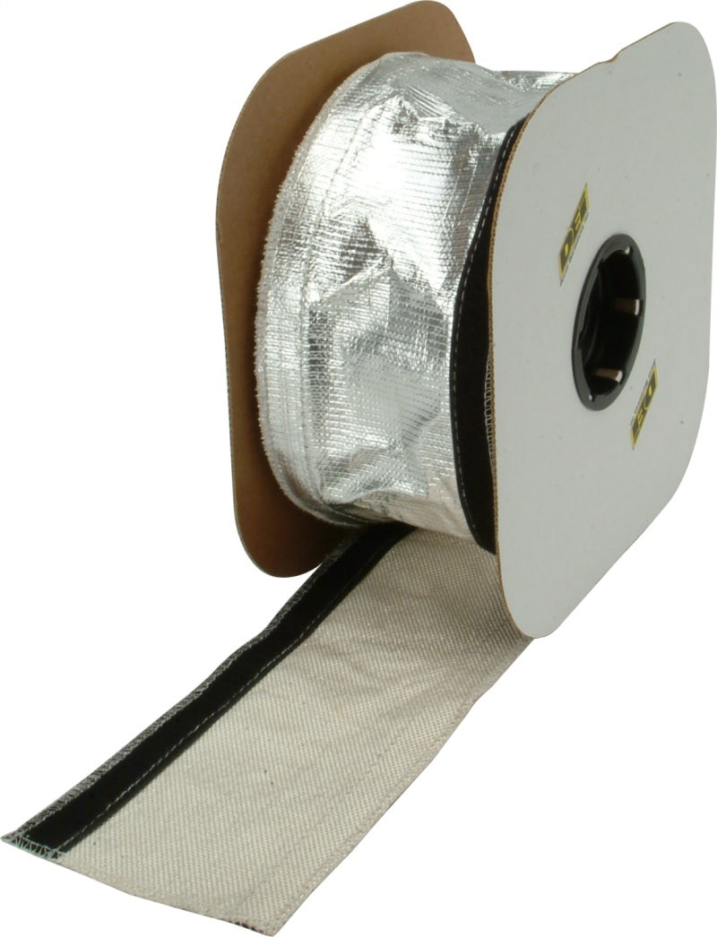 Load image into Gallery viewer, DEI Heat Shroud 2-1/2in x 50ft Spool - Aluminized Sleeving-Hook and Loop Edge
