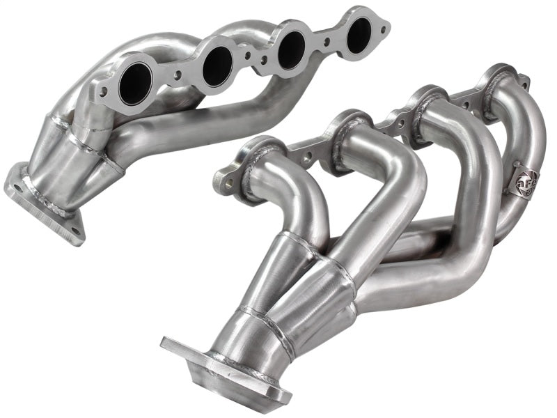 Load image into Gallery viewer, aFe Power Twisted Steel Headers 409 Stainless Steel 02-13 GM Silverado/Sierra 1500 V8 GMT800/GMT900
