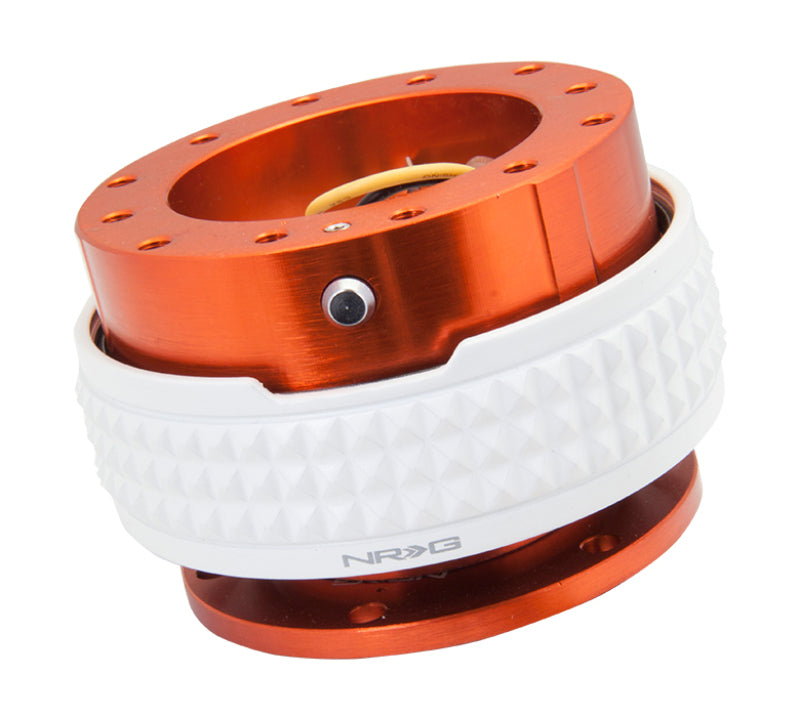 Load image into Gallery viewer, NRG Quick Release Kit - Pyramid Edition - Orange Body / Glow In The Dark Pyramid Ring
