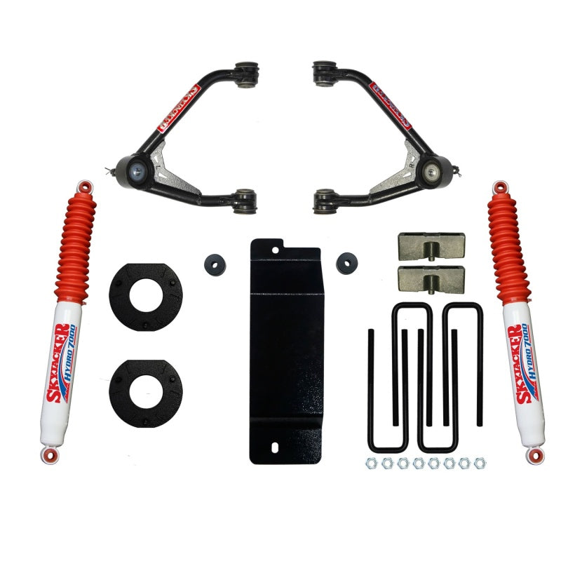 Load image into Gallery viewer, Skyjacker 2014-2016 GM 1500 4WD (w/Alum or Steel UCA) 3.5-4in UCA Lift Kit w/Rear Hydro 7000 Shocks
