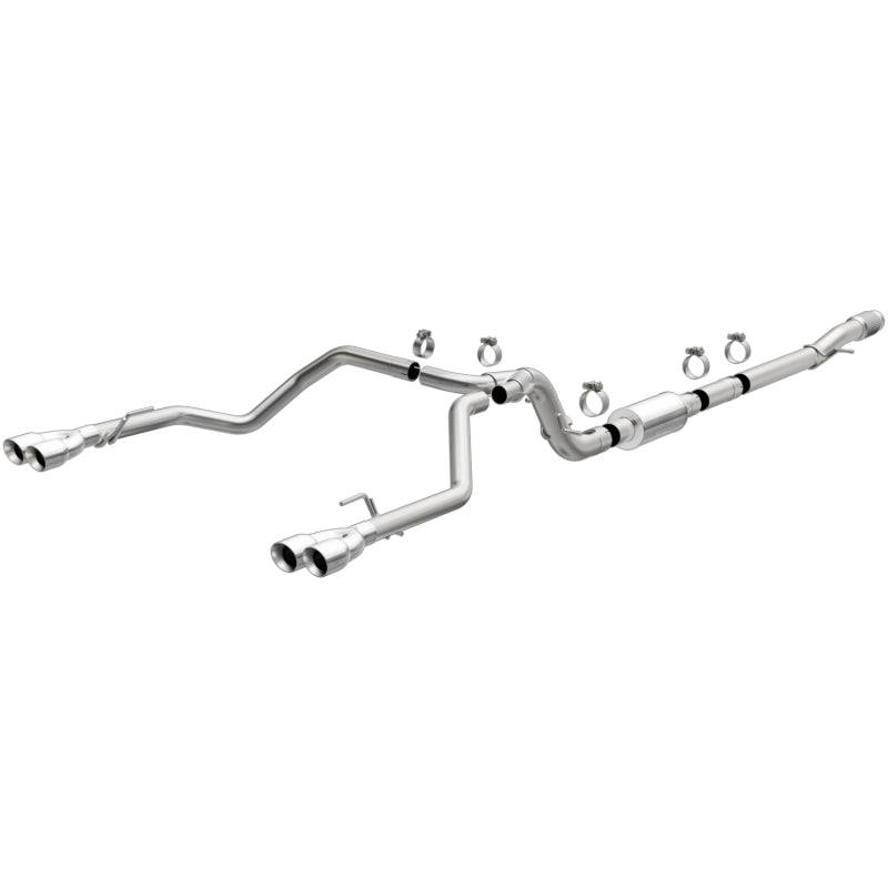 Load image into Gallery viewer, MagnaFlow 2019 Chevrolet Silverado 1500 Quad Exit Polished Stainless Cat-Back Exhaust
